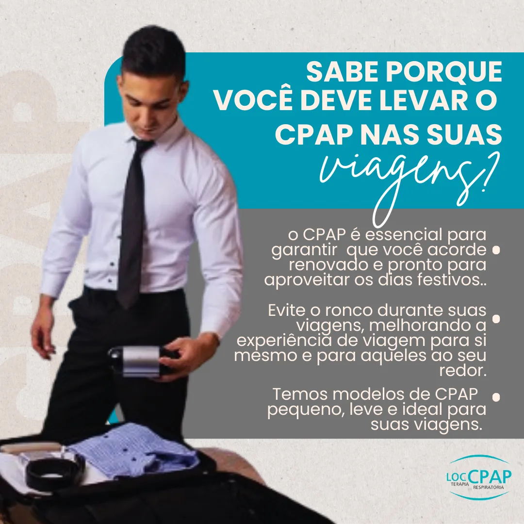 Orientação sobre uso do CPAP durante viagens