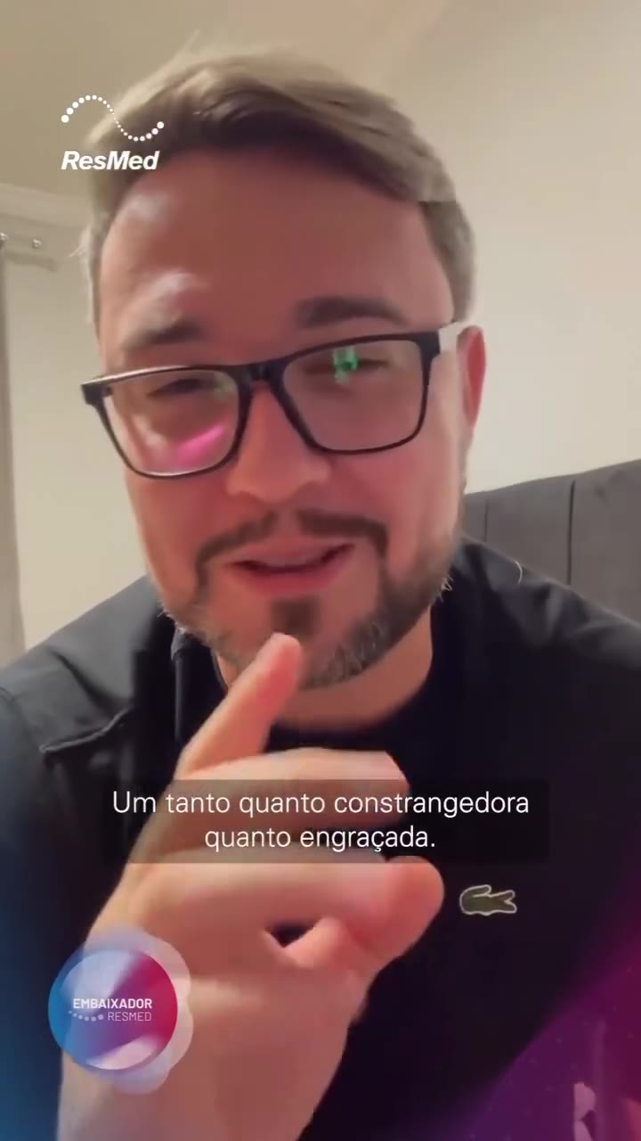 Relato de paciente sobre melhora na rotina com CPAP